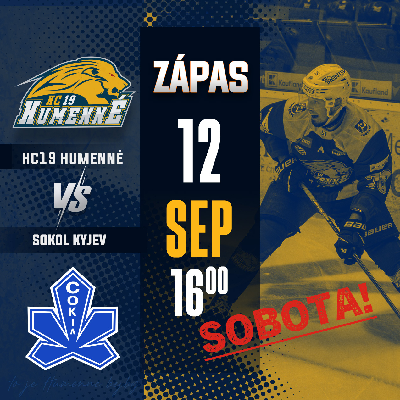 HC 19 Humenné vs Sokol Kyjev (sobota)